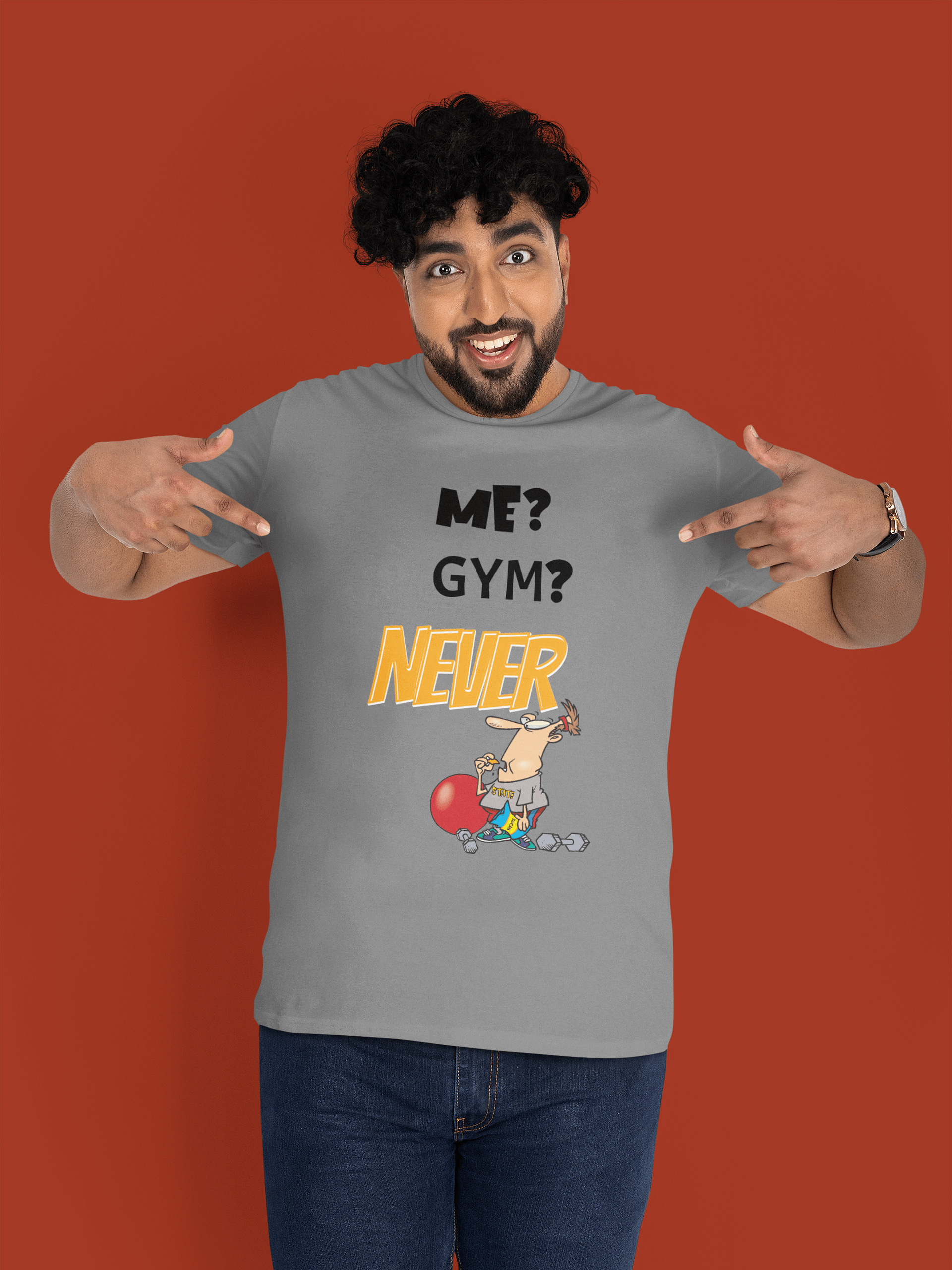 Me, Gym, Never T-shirt product image (1)