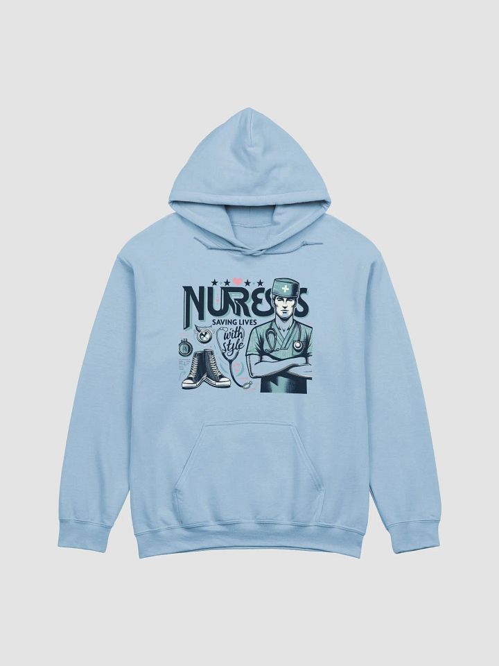 Stethoscope Nurse: NURSES Saving Lives Hoodie product image (4)