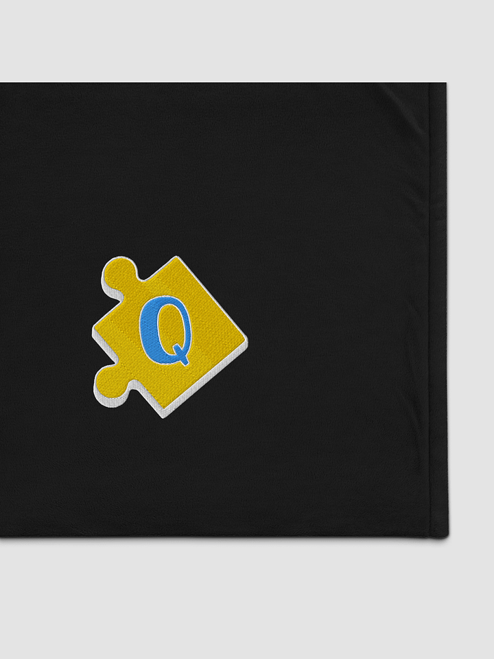 Monogram “Q” Embroidered Puzzle Blanket product image (1)