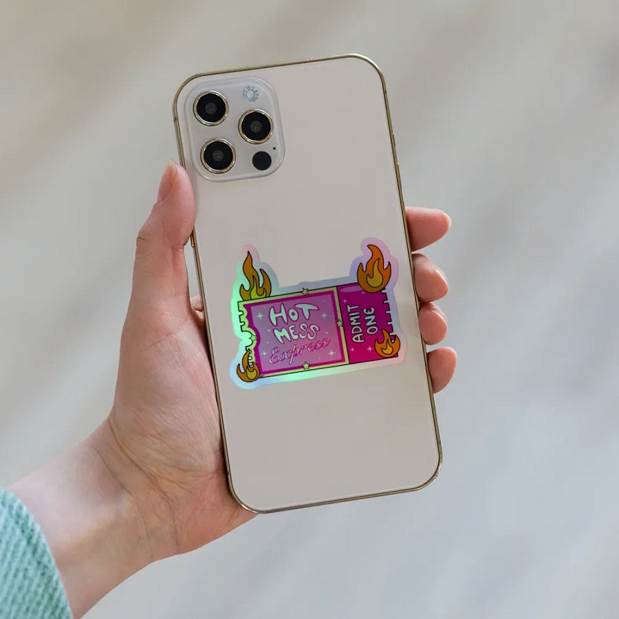 All Aboard Holographic Sticker product image (6)