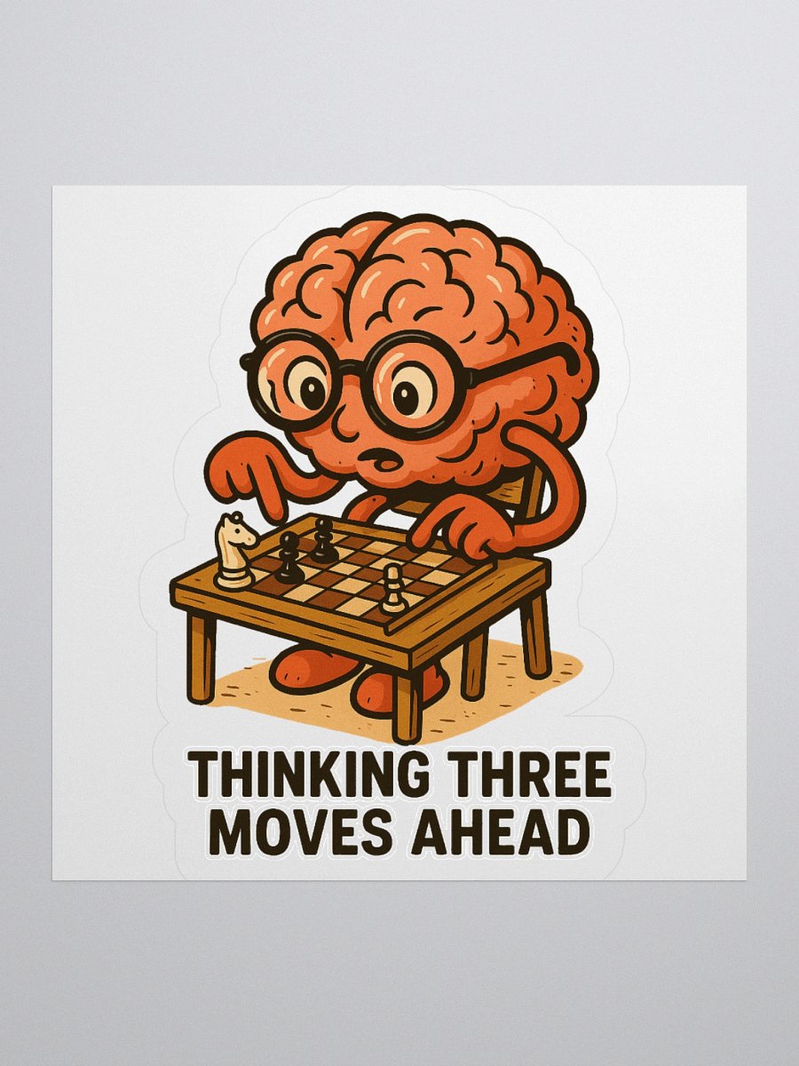 Thinking 3 Moves Ahead Stickers product image (1)