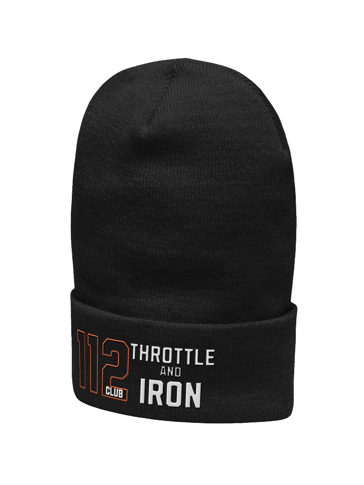 112 Club Throttle & Iron Cuffed Beanie – Yupoong 1501KC product image (2)