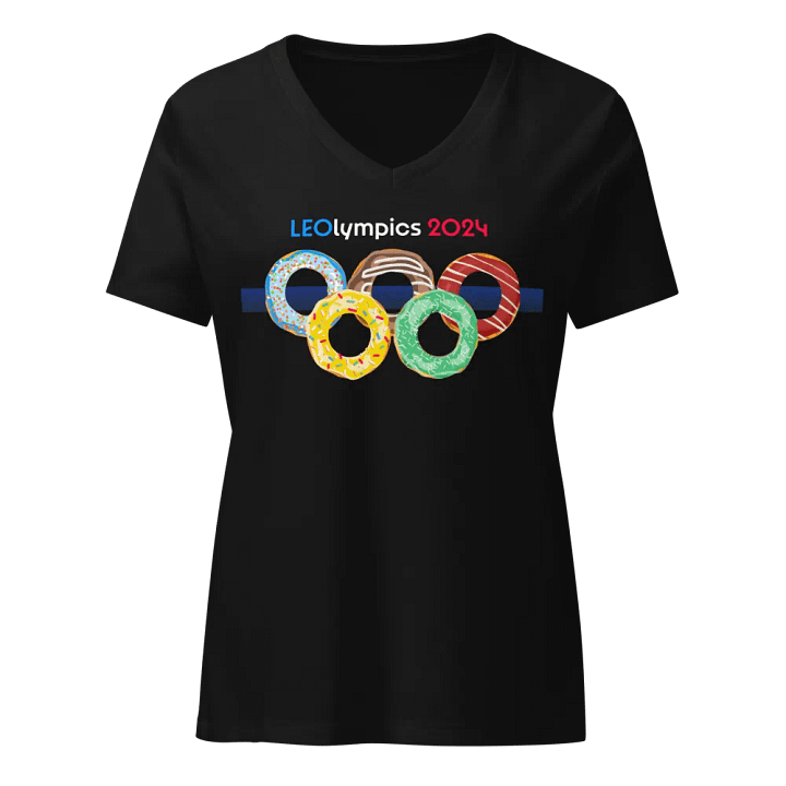 LEOLympics Donut Women's V-Neck Tee product image (1)