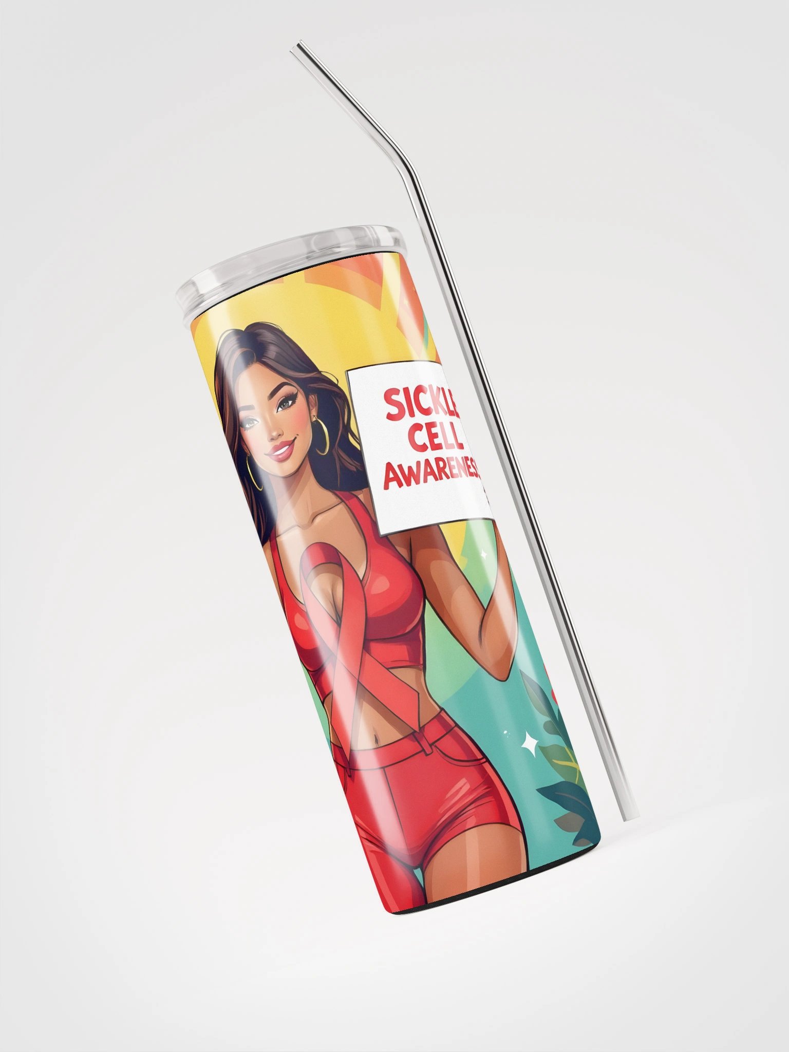 Sickle Cell Awareness Stainless Steel Tumbler product image (3)