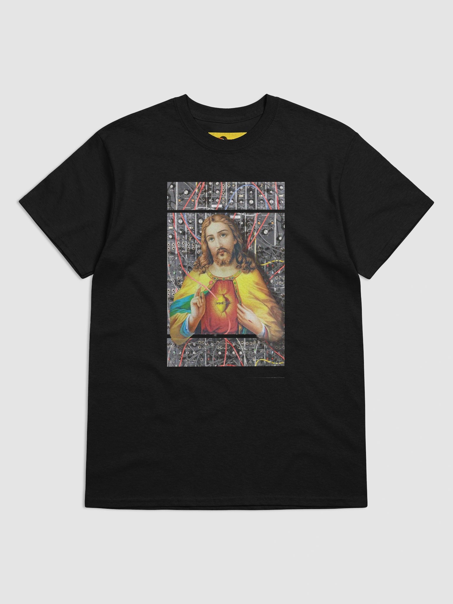 Jesus Christ Sacred Moog by Frank Fonik, Techno EDM Unisex t-shirt product image (25)
