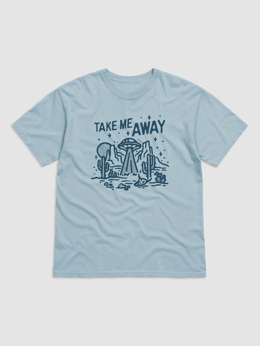 UFO Take Me Away | Funny Retro-Style Western Hipster T-Shirt of a UFO and Aliens in the Desert product image (6)