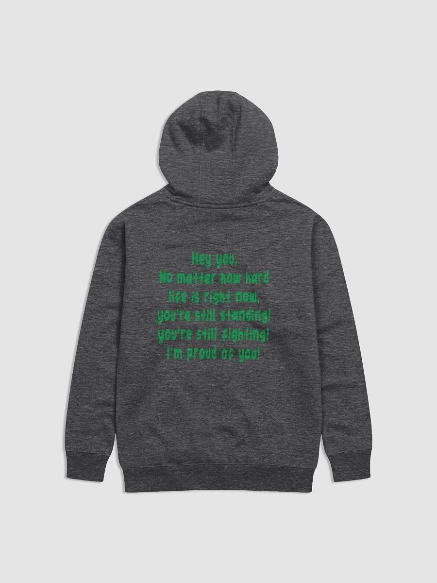 Hey you hoodie male charcoal product image (2)