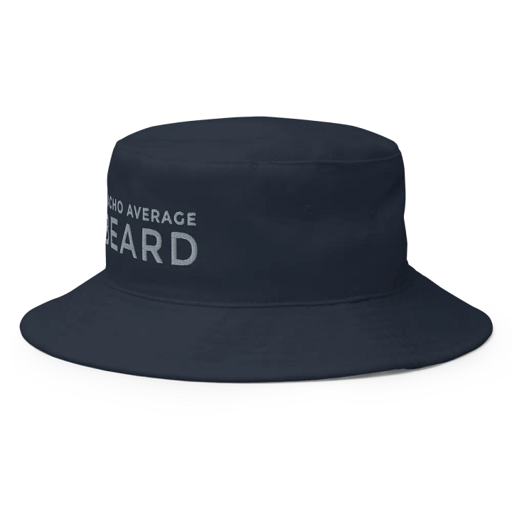 Nacho Average Beard Navy Bucket Hat (Grey Embroidery) product image (2)