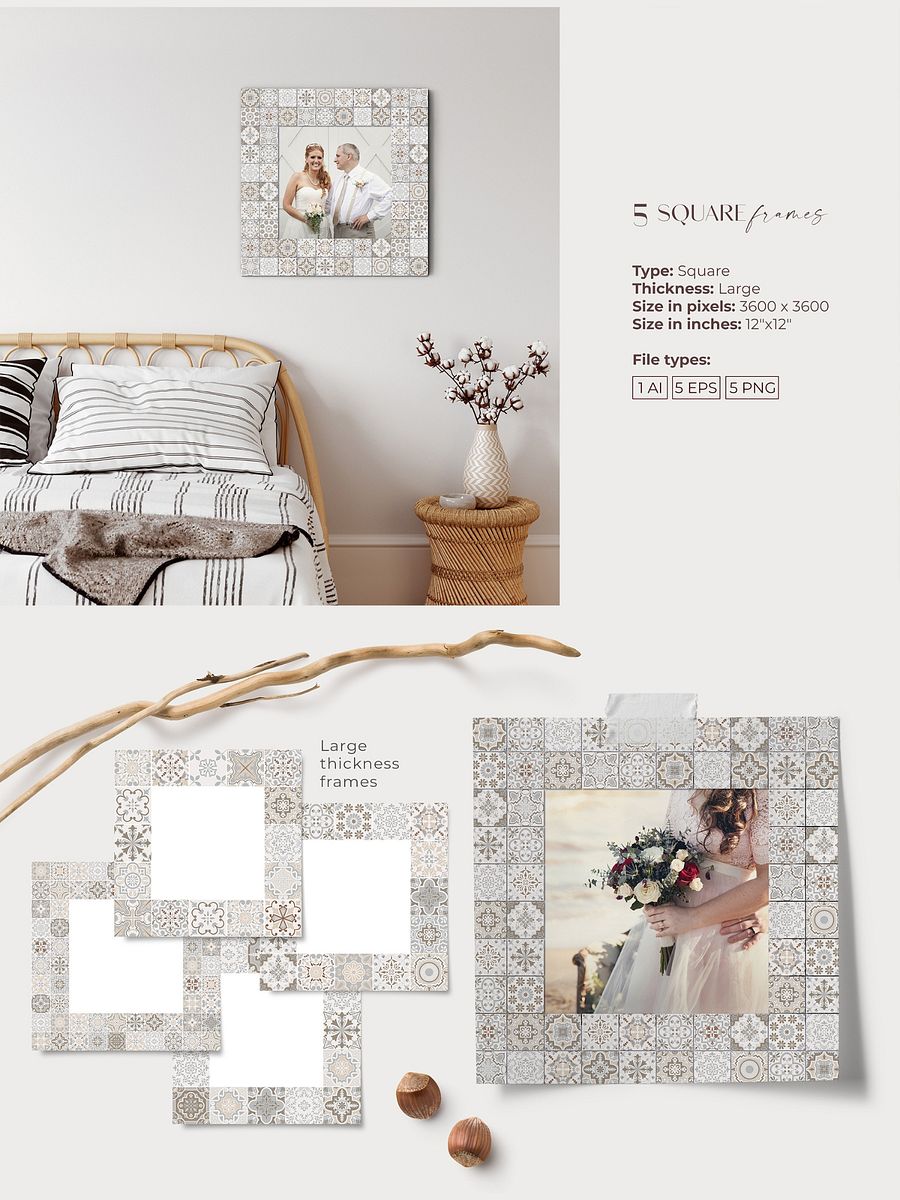 Spanish Charm - Mediterranean Vector Tiles Collection product image (6)