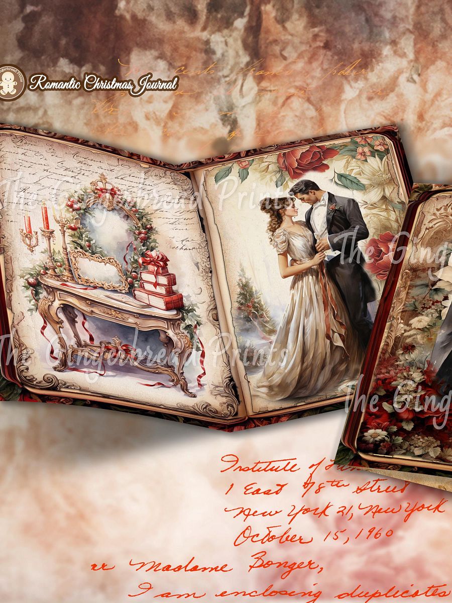 Romantic Christmas Journal kit Digital download only product image (5)