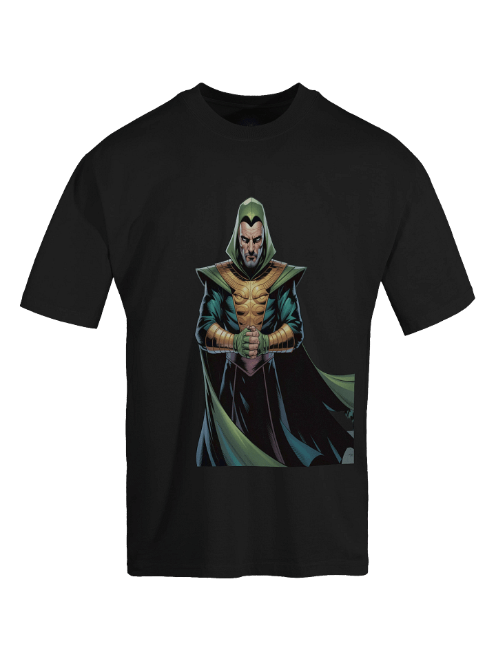Demon's Dominion: Ra’s Al Ghul Inspired Oversized Faded T-Shirt product image (1)
