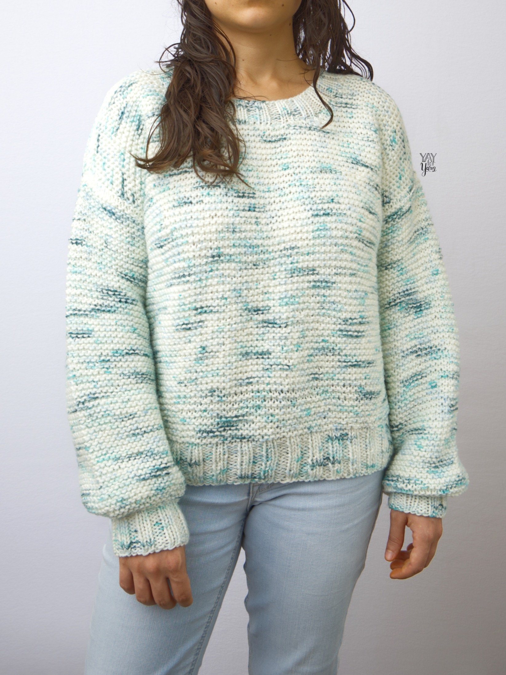 Basic Knit Pullover - PDF Knitting Pattern & Video Tutorial product image (2)
