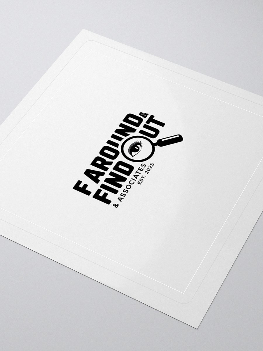 F AROUND & FIND OUT Magnifying Glass Sticker Set product image (9)