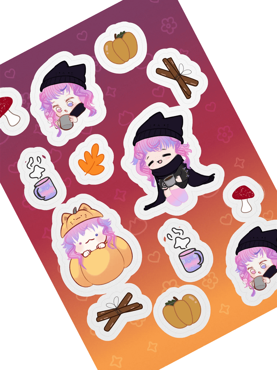autumn f0x sticker sheet product image (1)