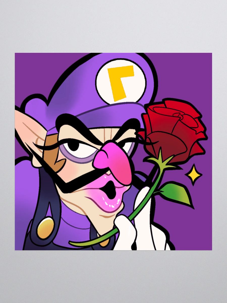 MARIOTHON WALUIGI STICKER product image (1)