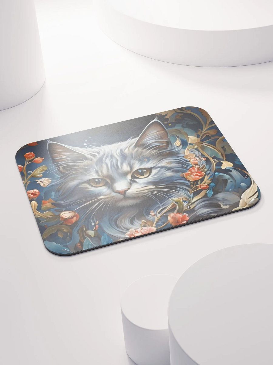 Whiskers & Petals, Serenity in Bloom Mouse Pad product image (5)