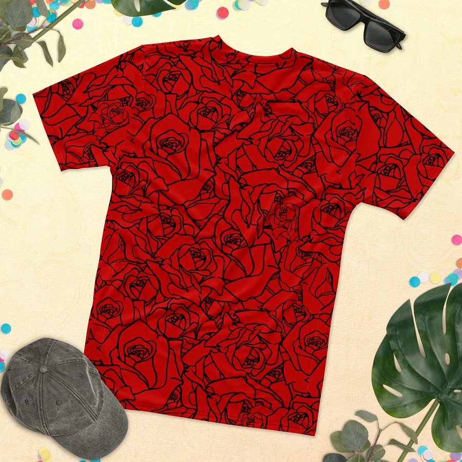 Loads of Roses · red-black crew neck t-shirt product image (27)