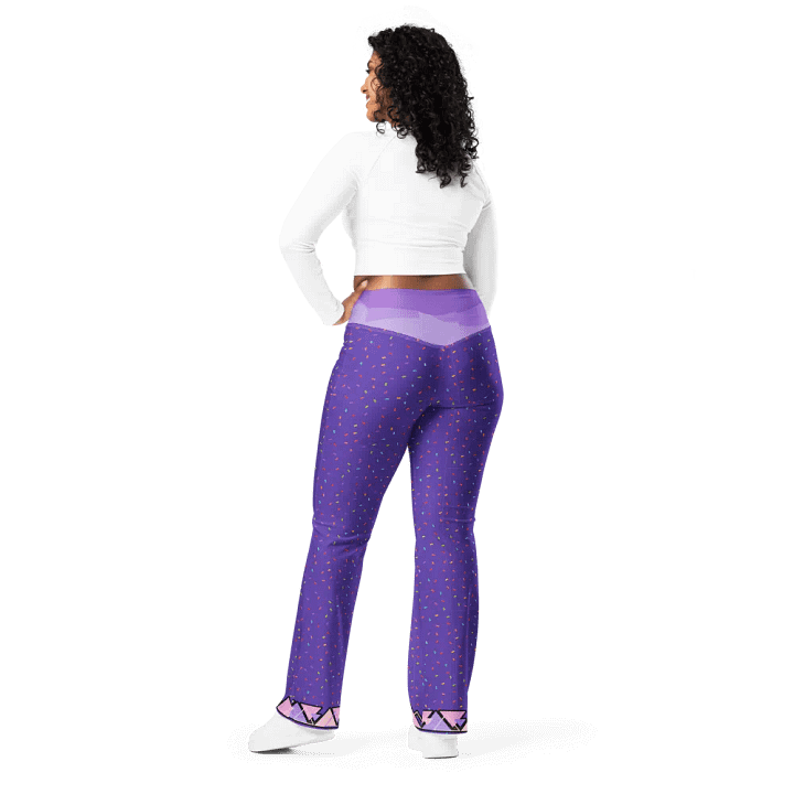 Purple Confetti Dream Flare Leggings product image (2)