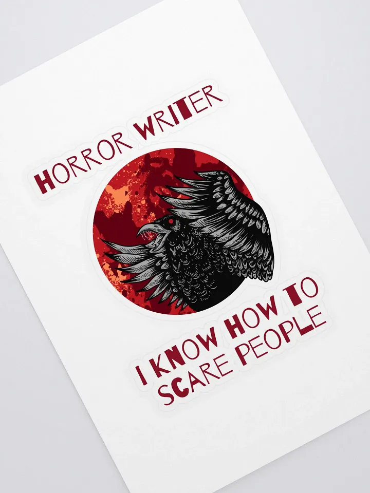 Horror Writer I Know How to Scare People Sticker product image (1)