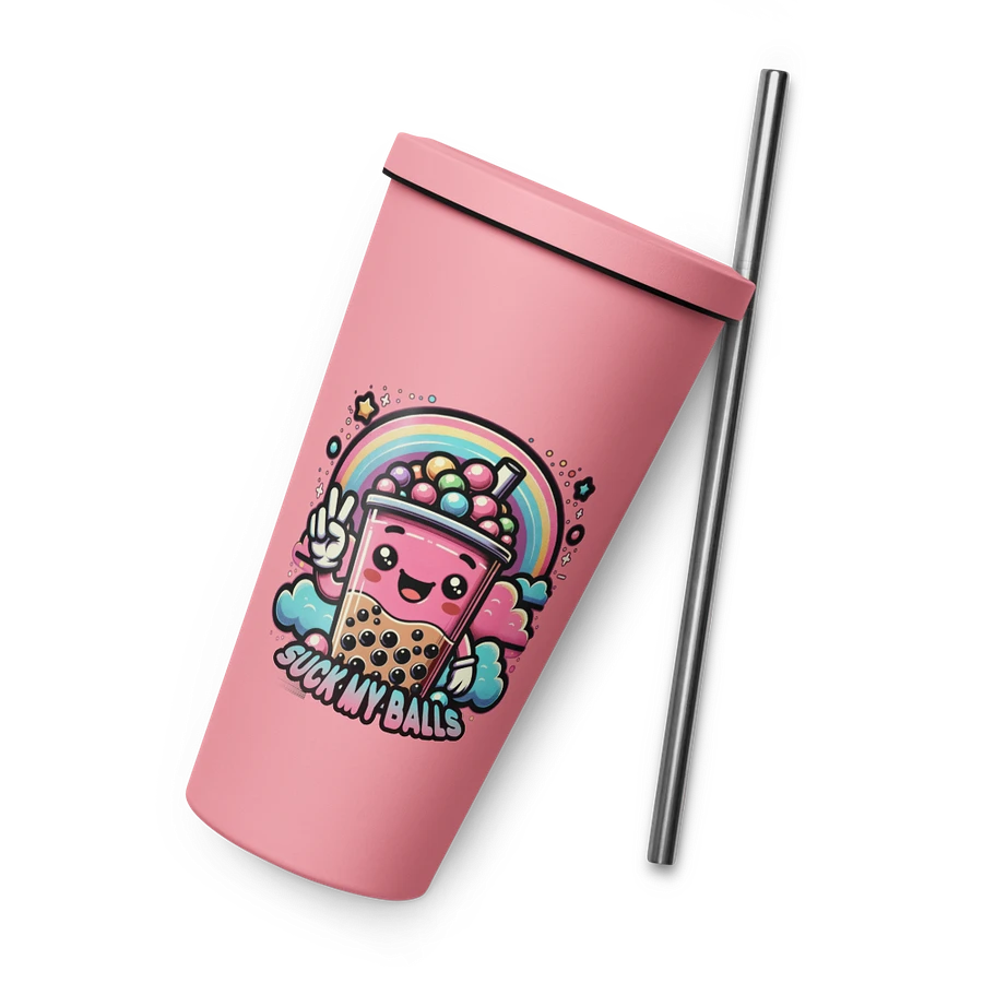 Suck My Balls - Allcolor Insulated Tumbler with Straw product image (8)