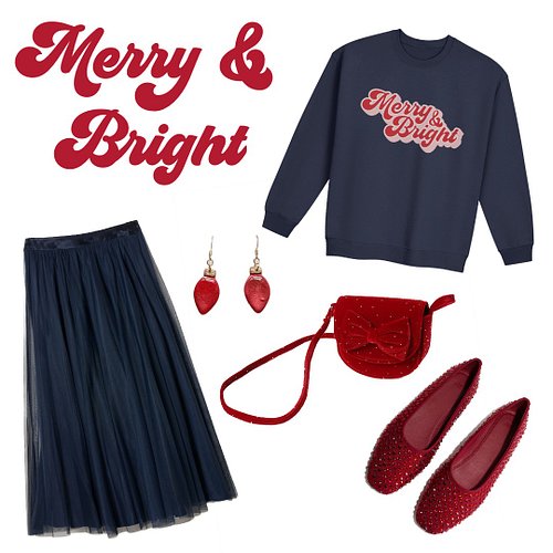 ✨ MERRY & BRIGHT, but make it wearable 🎄

This navy jumper is your holiday hug in sweatshirt form—soft, fun, and sassily seas...