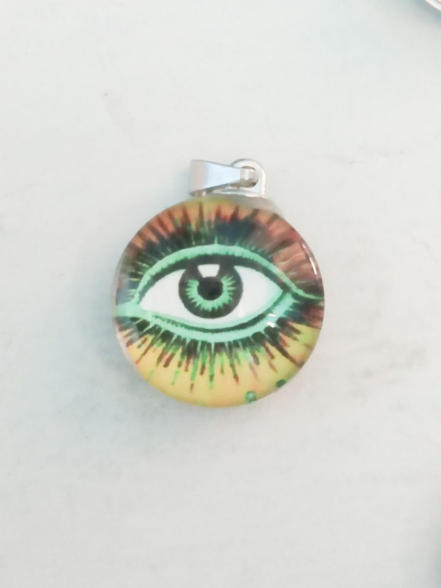 SALAM & SONS CHANDIWALE Official Yellow Evil Eye Pendant product image (1)