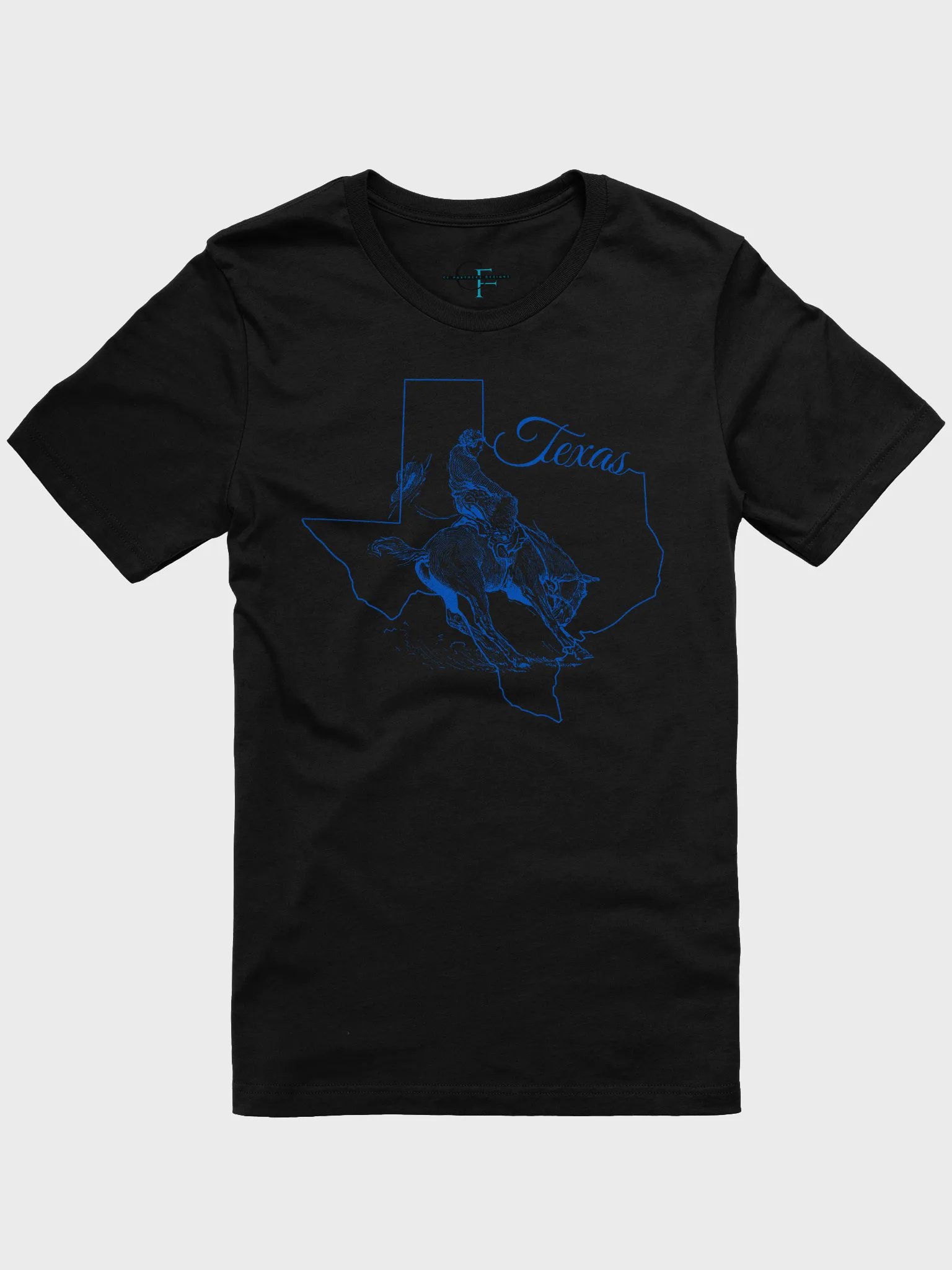 🤠 Rodeo Cowboy in Texas Outline T-Shirt | Bella+Canvas Unisex Tee | Western Line Art Design product image (2)