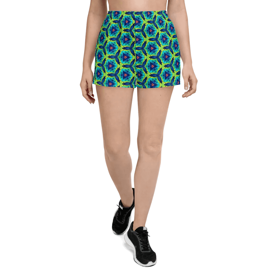Kaleidoscopic Hex Women Athletic Shorts/Sleep Wear product image (2)