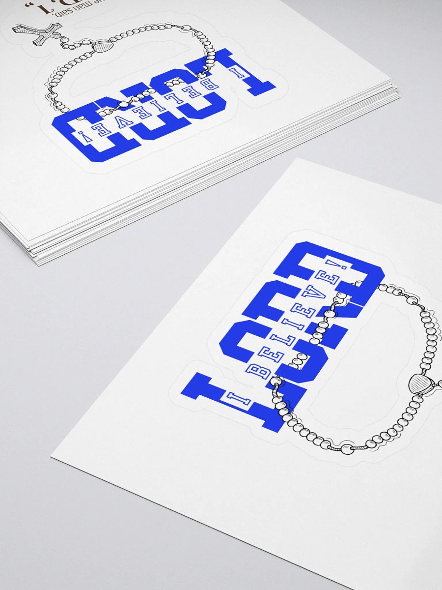 "Lord, I Believe" Kiss Cut Sticker product image (4)