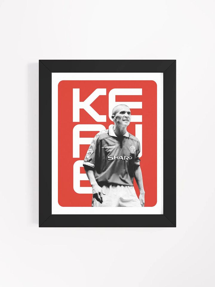 Roy Keane BW Manchester United Name Art Framed Print product image (2)