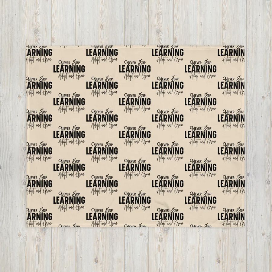 Never Stop Learning Blanket product image (4)