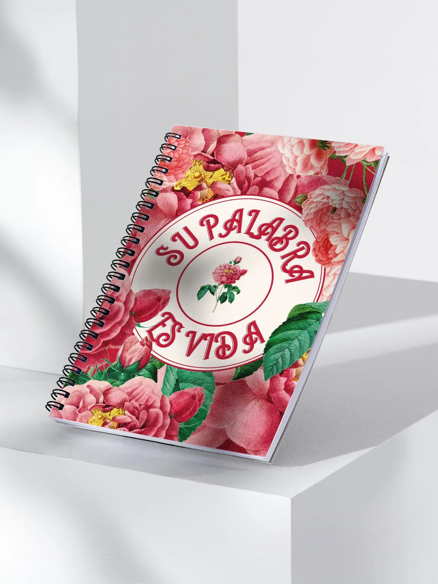 Vibrant Floral Expression Spiral Notebook product image (3)