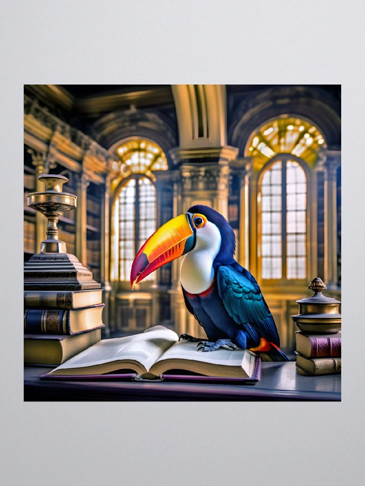 Toucan On The Books Sticker product image (1)