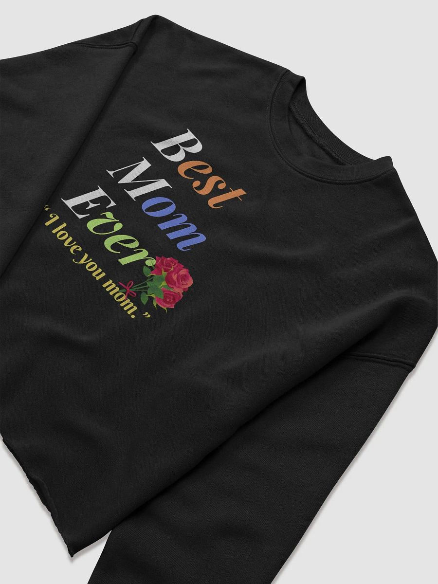 Best Mom Ever Bella+Canvas Women's Fleece Crop Sweatshirt product image (5)