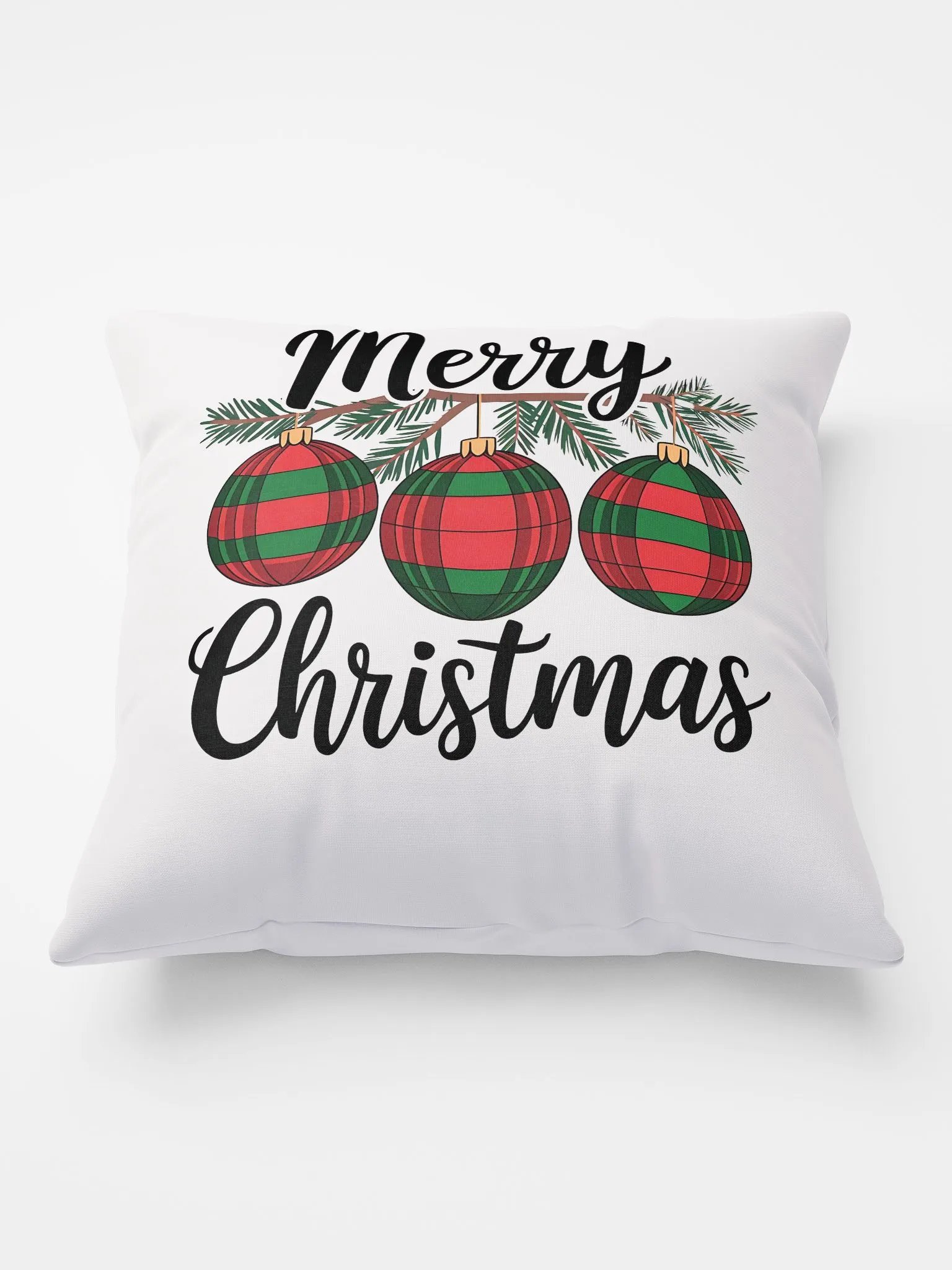Simple Yet Expressive Merry Christmas Design throw pillow product image (2)
