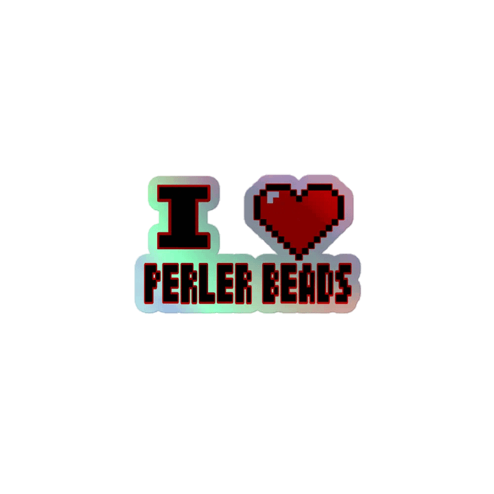 I Heart Perler Bead 2 Sticker product image (1)