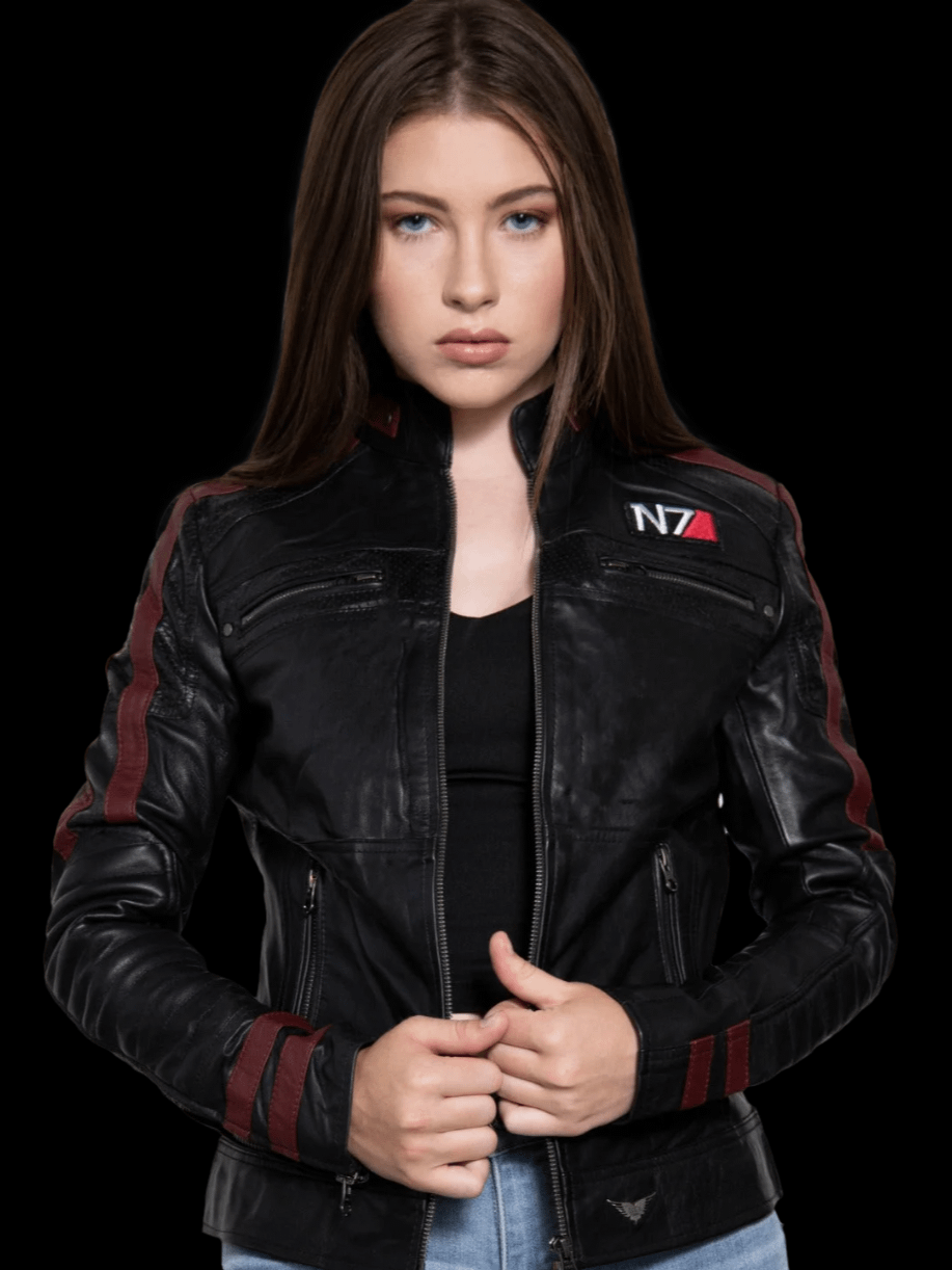 Ladies MASS EFFECT N7 Leather Jacket product image (1)