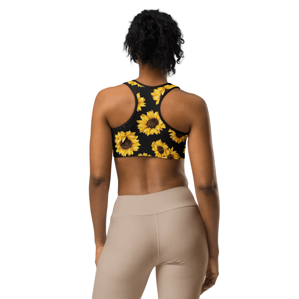 Sunflower Printed Sport's Bra product image (3)