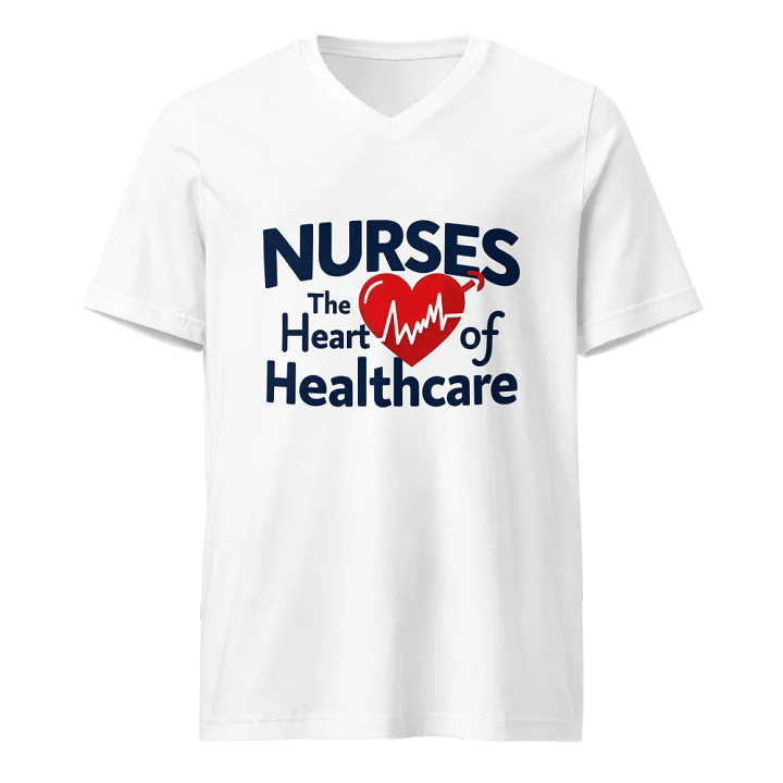 Heartbeat of Healthcare V-Neck Tee product image (1)