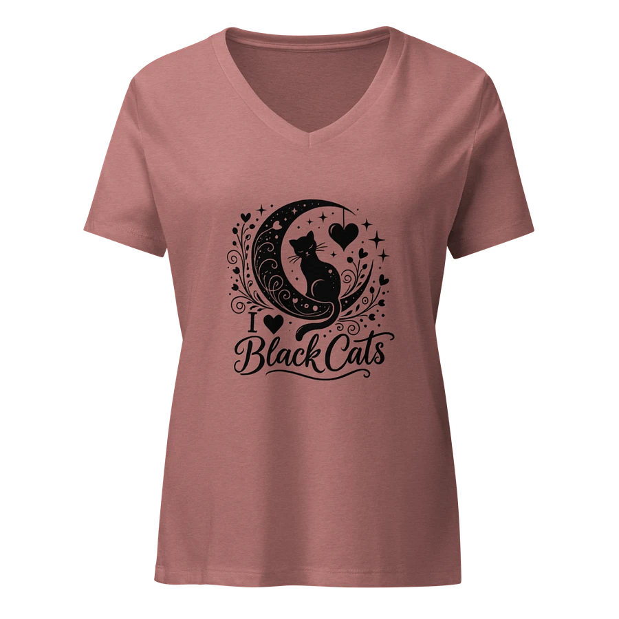 I Love Black Cats V-Neck (New Edition) product image (2)