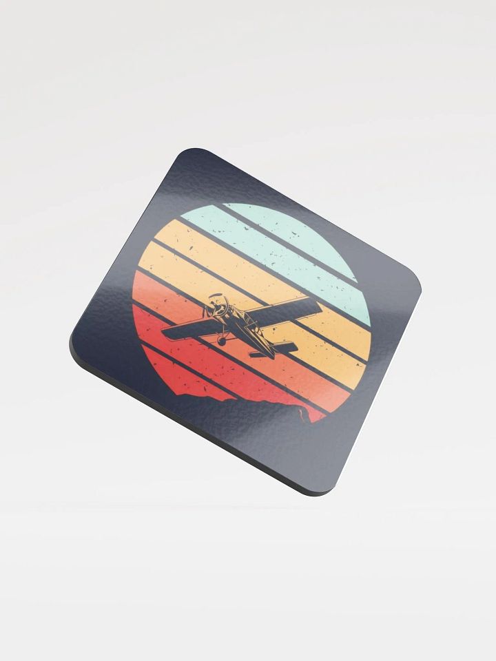 Sunrise Flight Glossed Cork Coaster product image (1)