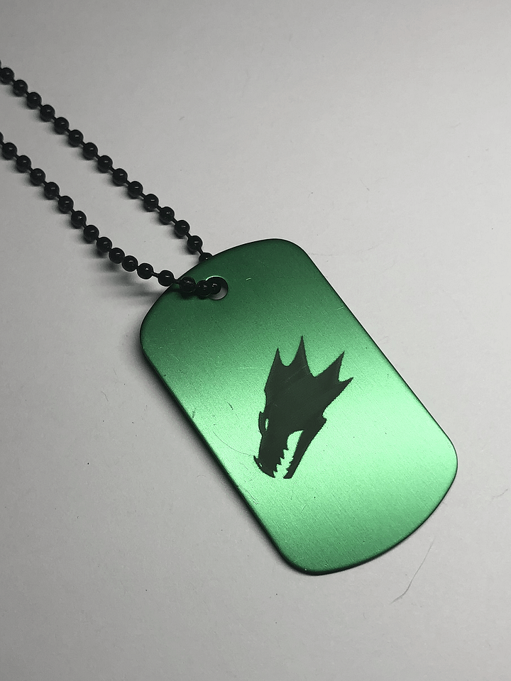 FLAME WITHIN - Engraved Dog Tag Pendant Necklace product image (1)