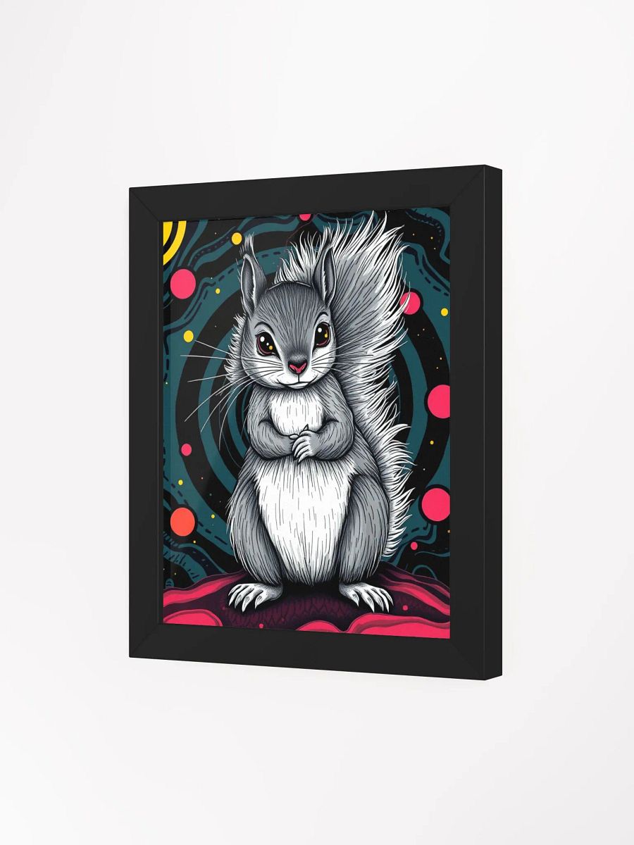 Whimsical Squirrel Swirl Framed Print product image (3)