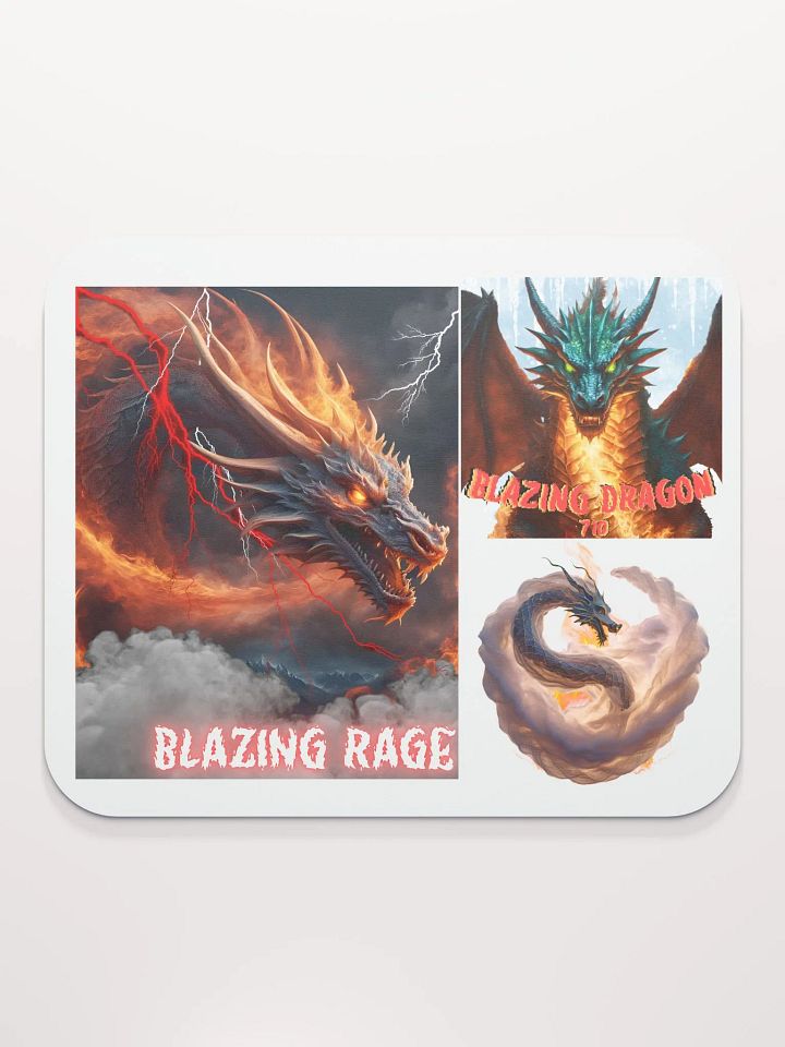Blazing Dragon mouse pad product image (2)