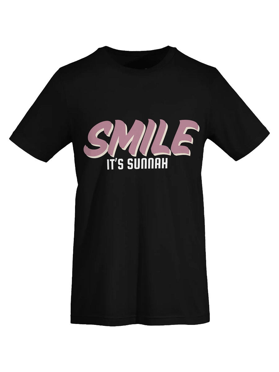 Dark "Smile It's Sunnah" T-Shirt in Dusty Rose product image (1)
