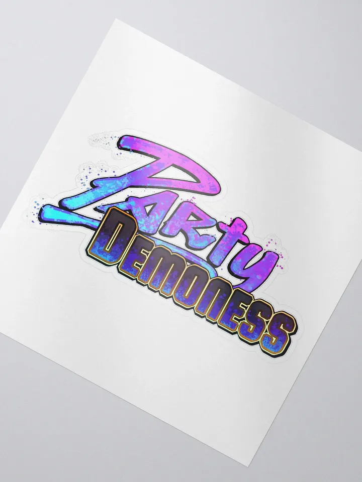 PartyDemoness Logo Sticker product image (2)
