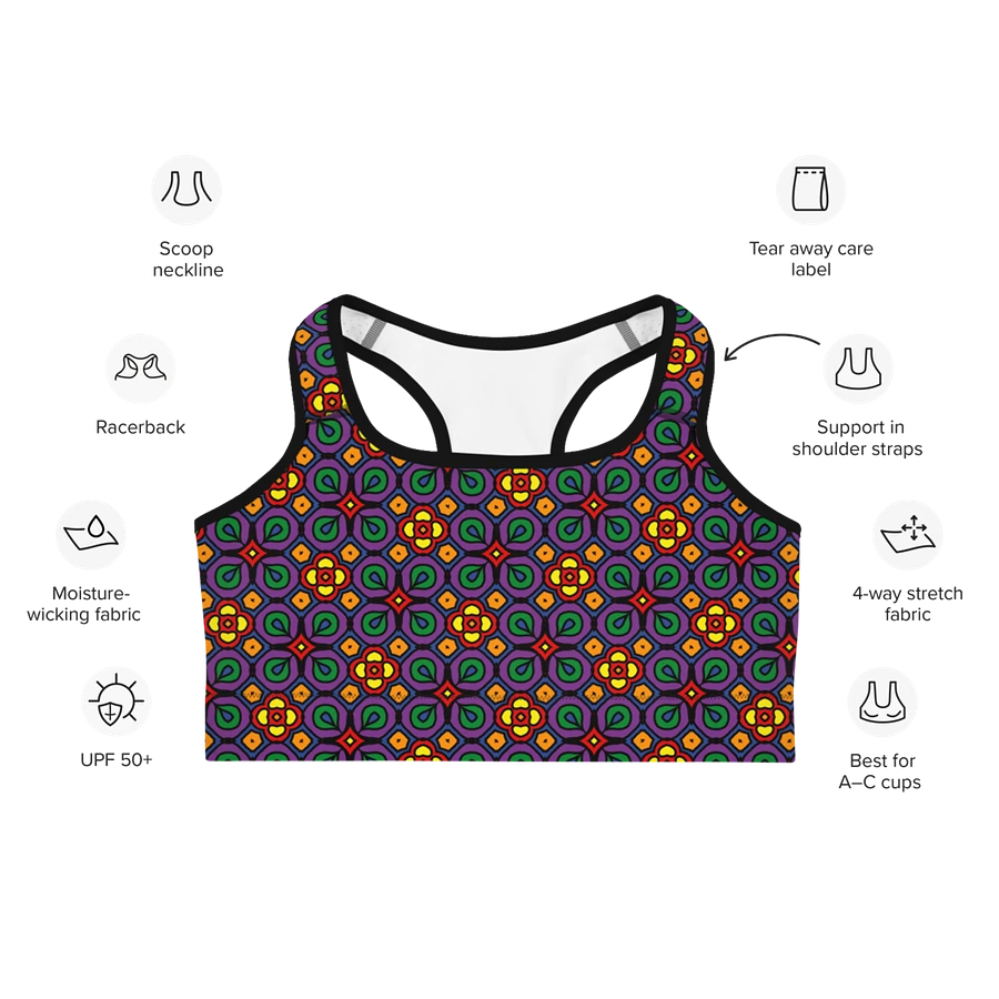 Pride Abstract (2) - Sports Bra product image (7)