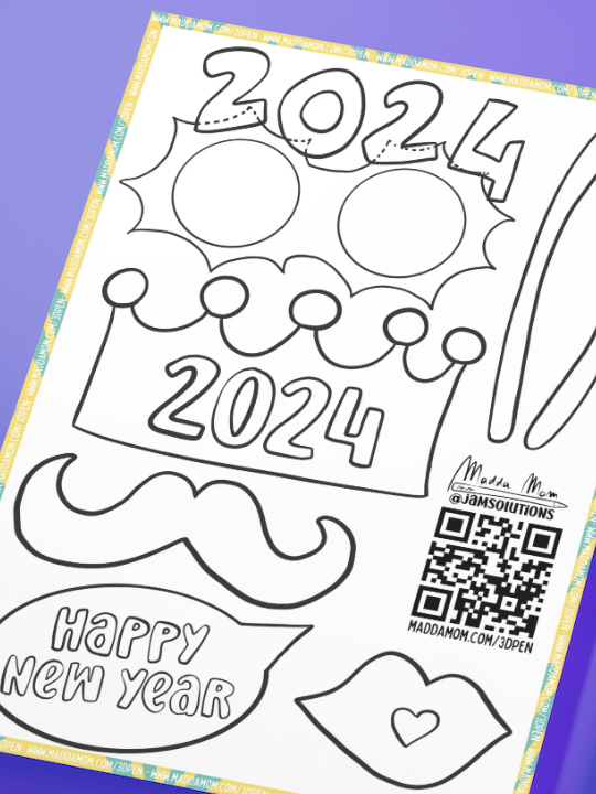 3DPen Template: New Year's Eve Photo Booths 1 product image (2)