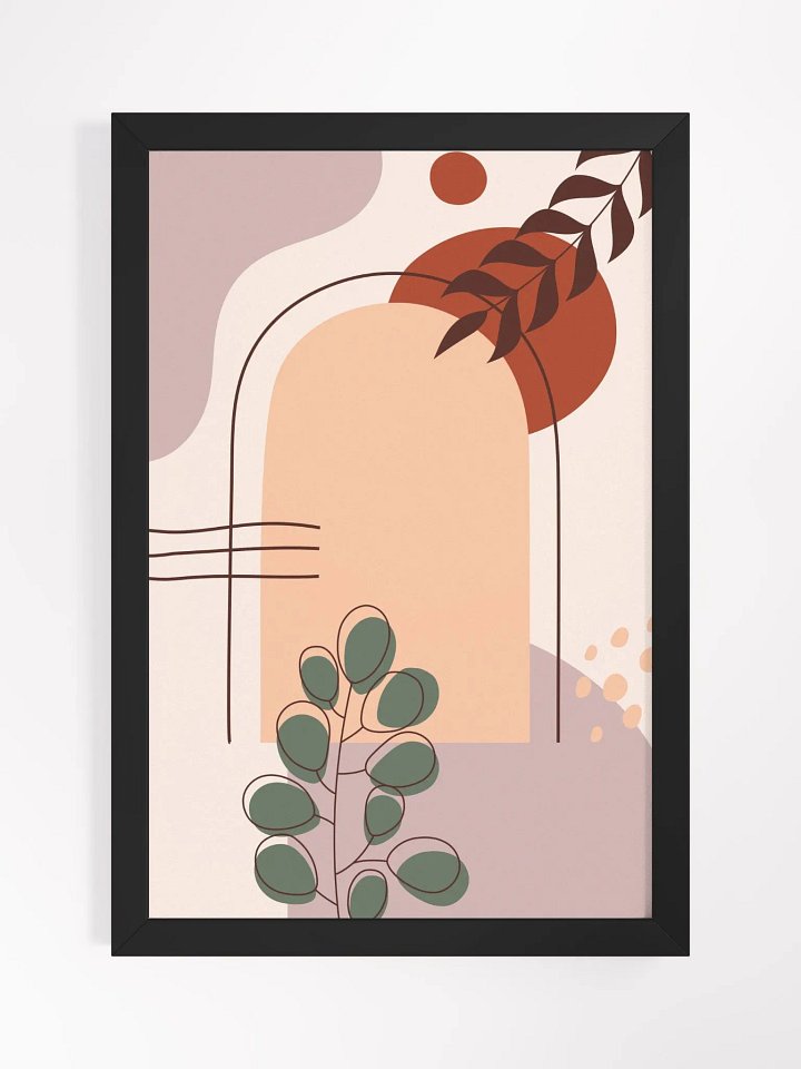 Vibrant Ayous Wood-Framed Matte Poster product image (6)