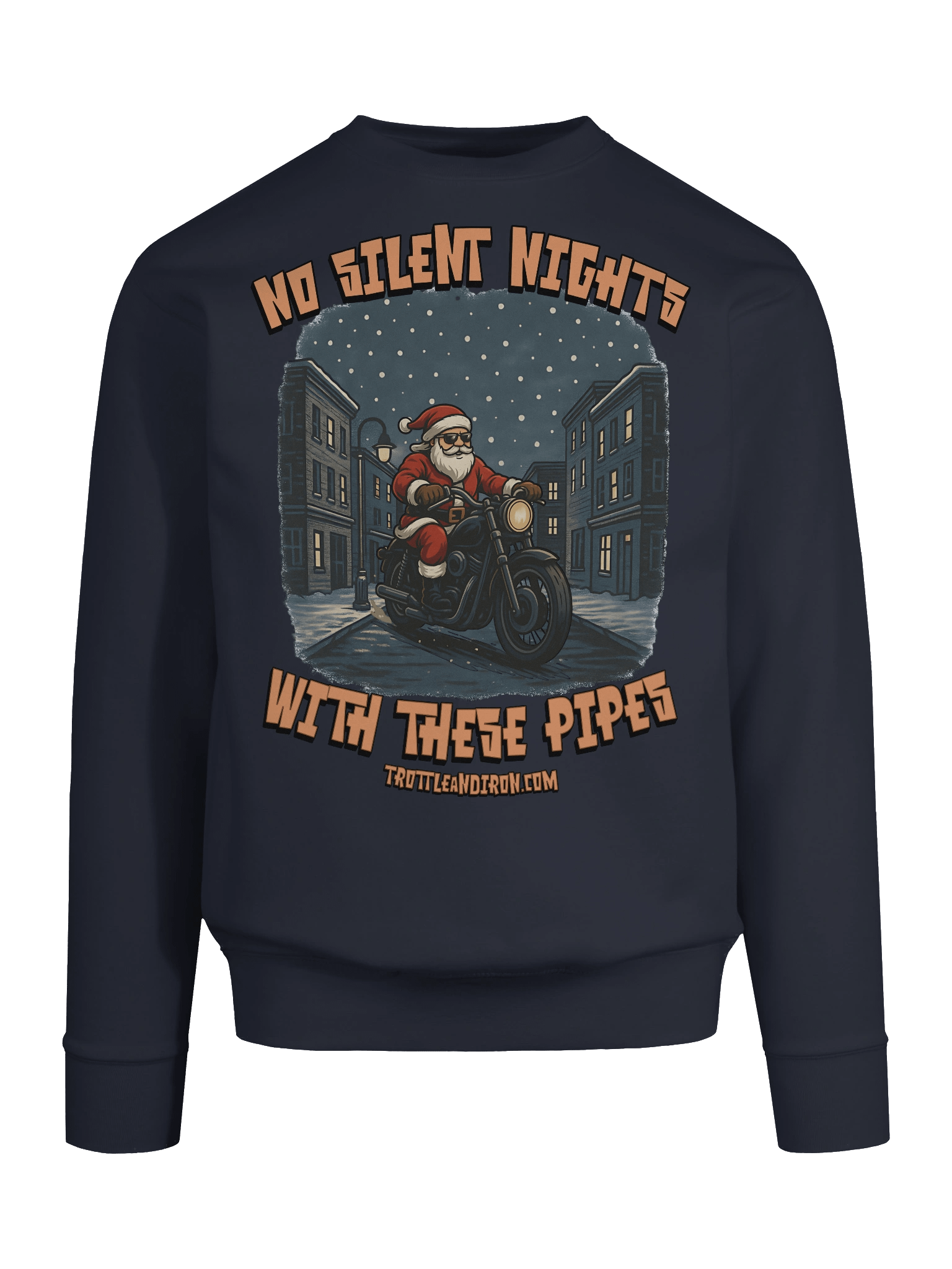Throttle & Iron “No Silent Nights with These Pipes” Sweatshirt product image (66)